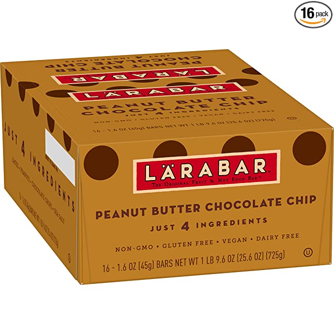  Larabar Snack Bar, Peanut Butter Chocolate Chip, 16 ct  - 021908418698