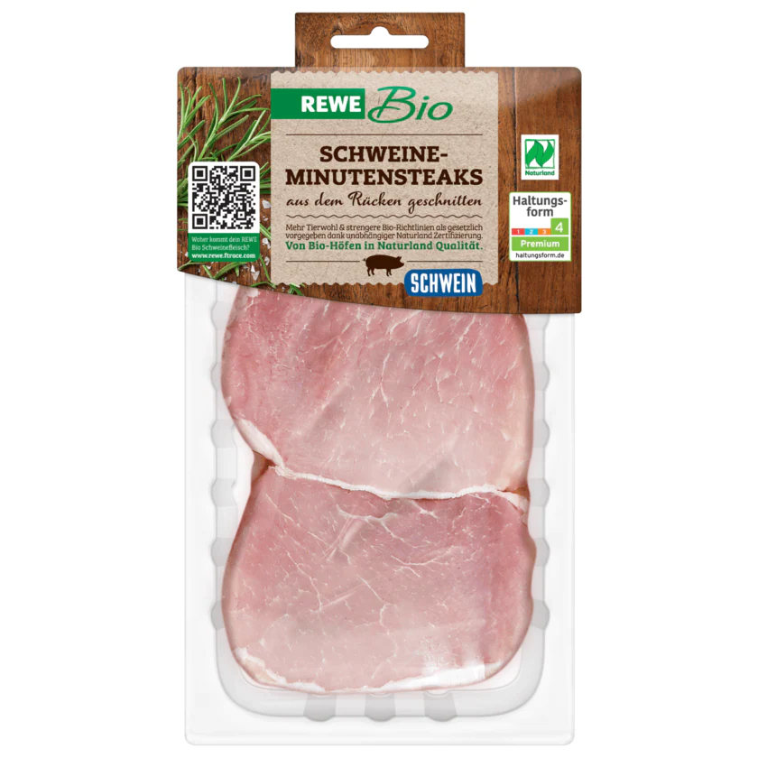 REWE Bio Schweine Minutensteaks - 2196770000000