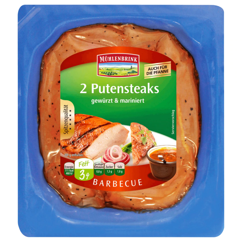 Mühlenbrink Putensteaks Barbecue 2 Stück 320g - 2219220000006