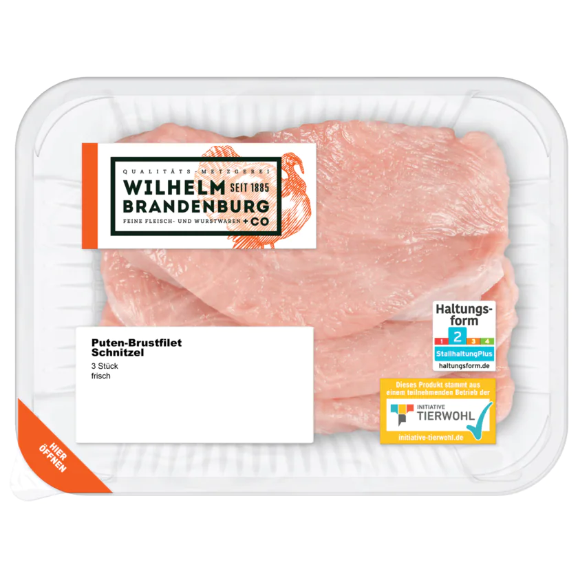 Wilhelm Brandenburg Frische Puten-Schnitzel ca. 510g - 2273800000008