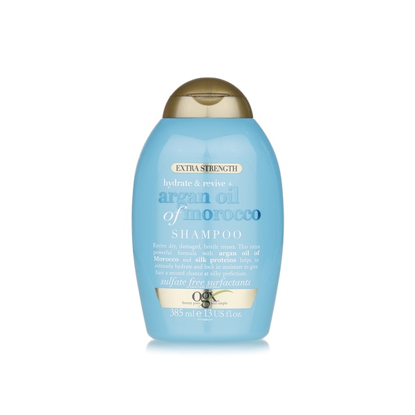 OGX argan oil extra strength shampoo 385ml - Waitrose UAE & Partners - 22796971104