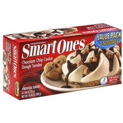 Smart Ones Chocolate Chip Cookie Dough Sundae - 25800023097