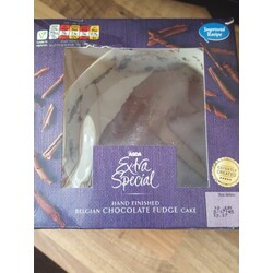 Asda Extra Special Hand Finished Belgian Chocolate Fudge Cake - 27322321