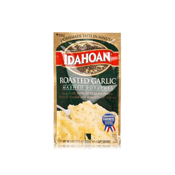 Idahoan roasted garlic instant mashed potatoes 113.4g - Waitrose UAE & Partners - 29700001476
