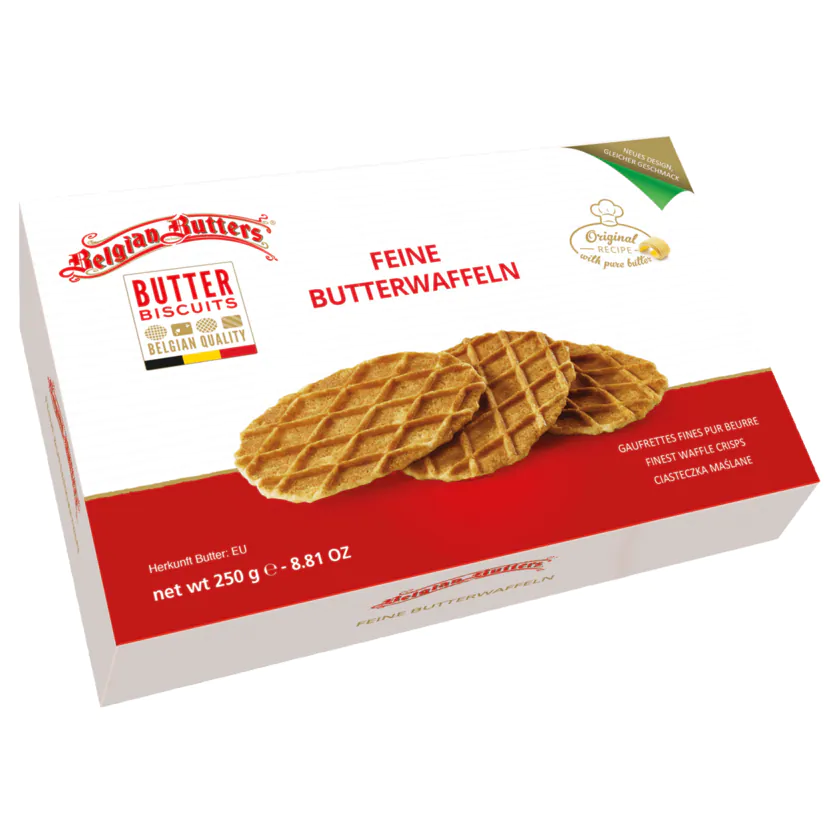 Belgian Butters Belgische Butterwaffeln 250g - 29801025036