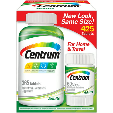 Centrum Adult Multivitamins Multivitamin/Multimineral Supplement with Antioxidants Zinc and B Vitamins - 425 Count - 300051807215