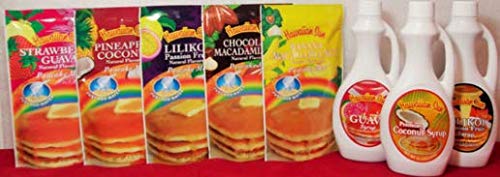  Hawaiian Sun Pancake Mix and Syrup Gift Pack (3 Syrups & 5 Pancake Mixes)  - 300389489114