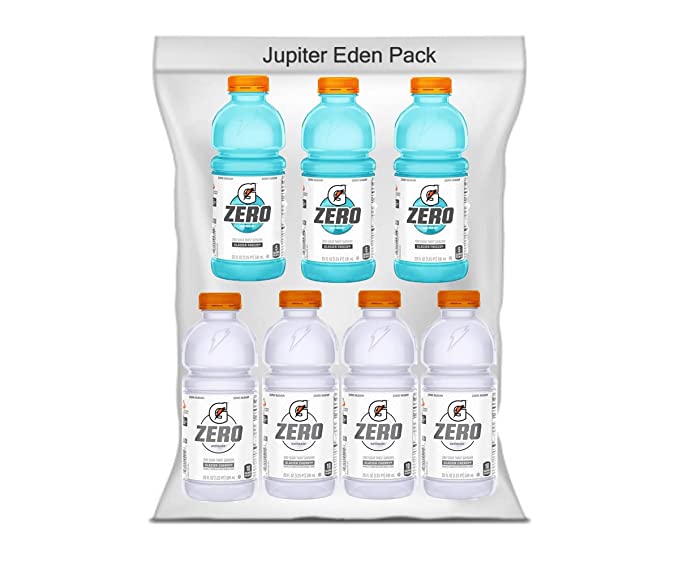 Jupiter Eden Zero Glacier Cherry,Zero Glacier Freeze helthy and fresh 20oz Wide Mouth ( pack of 7) - 300713996790