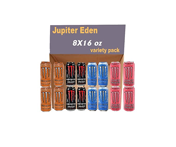 Jupiter Eden ultra sun rise can,ultra blu ,assault, juice pipeline punch cans 16 fl oz. (pk of 16) - 300713997452