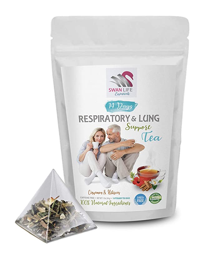respiratory tea organic - RESPIRATORY & LUNG SUPPORT TEA 14 DAYS - tea for respiratory health - 1 Pack - 300873009217