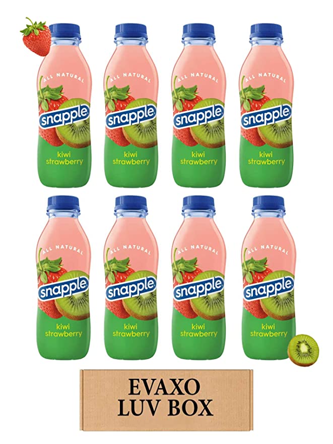  Evaxo - Snapple Kiwi Strawberry Juice16oz Bottle, Pack of 8.by evaxo  - 301158426071