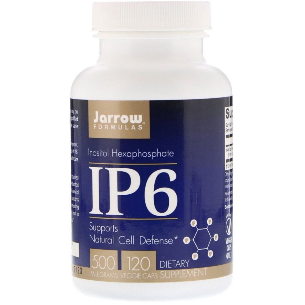 Jarrow Formulas, IP6, Inositol Hexaphosphate, 500 mg, 120 Veggie Caps - 301653912628