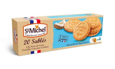 St Michel Coconut Sables 120g/4.23oz - 3023470010017