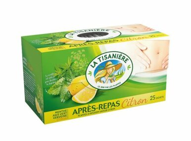 La Tisaniere Apres Repas Lemon Herb Tea 25 bags - 3042061410043