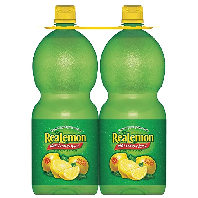 Real Lemon ReaLemon Lemon Juice, 48 Fl Oz, 96 Fl Oz, Set of 2 - 304666602562