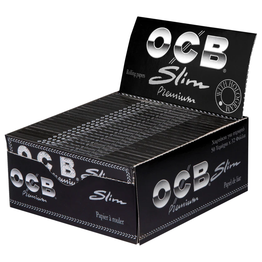 OCB Schwarz Premium long slim 50x32 Blatt - 3057067080503