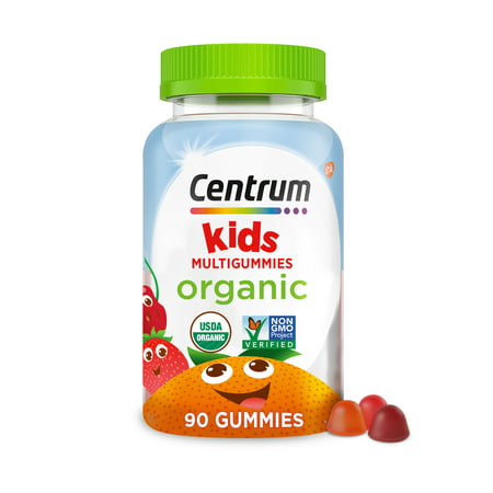 Centrum Kids Organic Multigummies Kids Multivitamin Gummies Organic Multivitamin for Immune Support Muscle Function and Brain Health - 90 Count - 305731302226