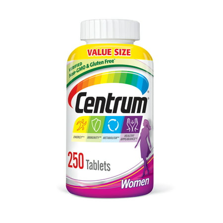 Centrum Women s Multivitamin and Multimineral With Iron Supplement Tablets 250 Ct - 305734755821