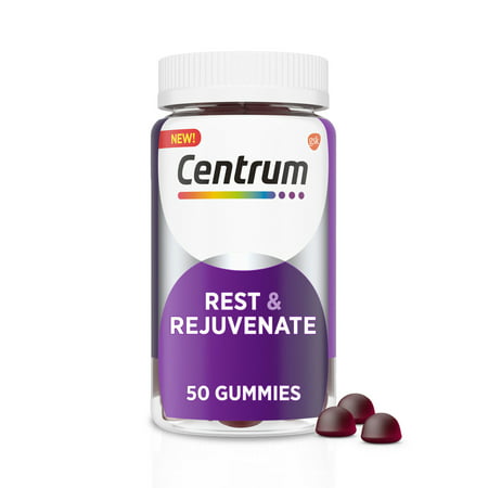 Centrum Rest & Rejuvenate Melatonin Gummies with Collagen - 50 Adult Gummies - 305734986508
