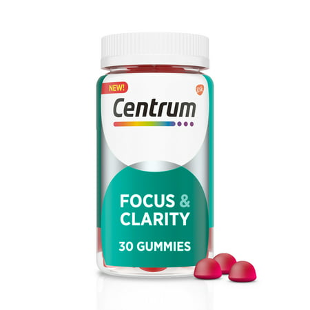 Centrum Focus and Clarity Focus Supplement Gummies 250 Mg Cognizin Citicoline 30 Ct - 305734988502