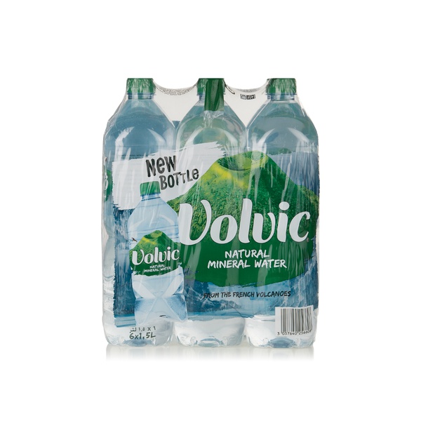 Volvic natural mineral water 1.5ltr x6 - Waitrose UAE & Partners - 3057640256608