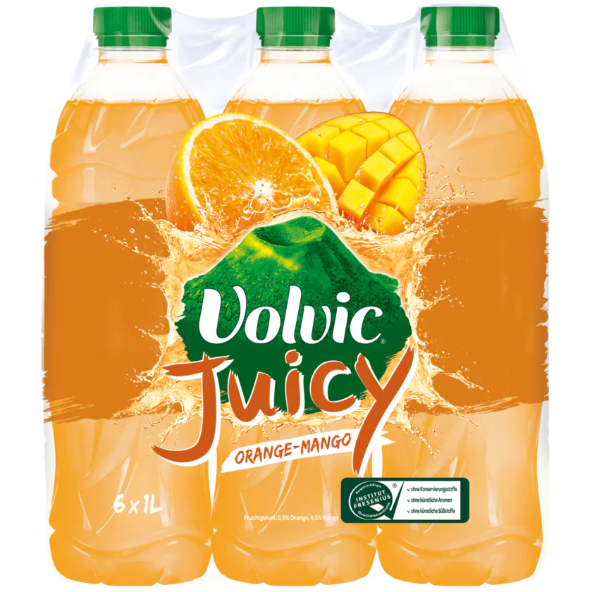 Volvic Juicy Orange-Mango 6x1l - 3057640448508