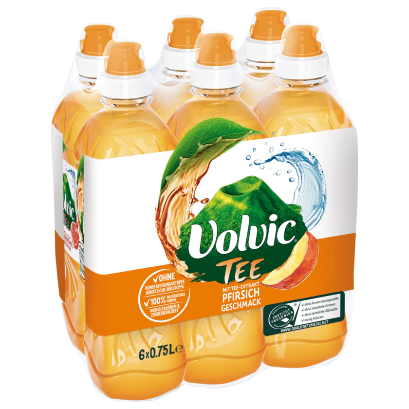 Volvic Tee Pfirsich 6x0,75l - 3057640461118