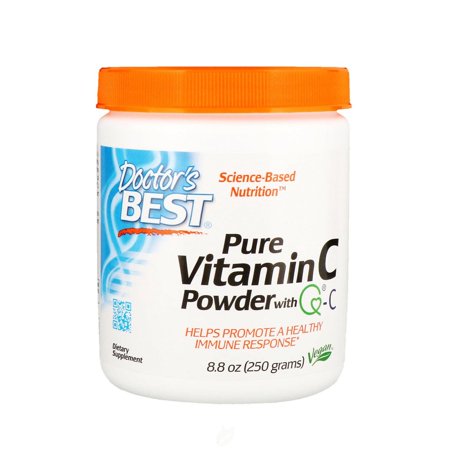 (3 Pack) Doctor s Best Vitamin C Powder with Quali-C Healthy Immune System Brain Eyes Heart and Circulation Joints Sourced from Scotland 250G - 306032352422