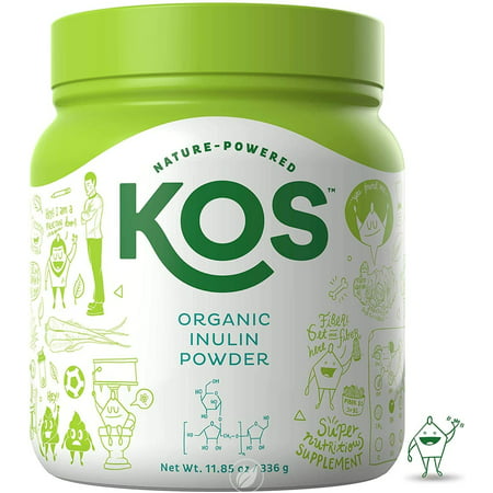 (2 Pack) KOS Organic Inulin Powder - Unflavored Inulin (Agave) Prebiotic Intestinal Support Powder - USDA Organic Digestive Health Promoting Gluten Free Plant Based Ingredient 336g 112 Servings - 306032380739