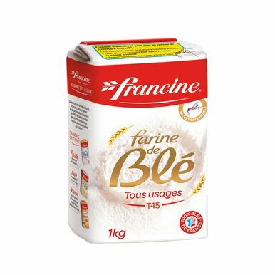 Francine French Flour Wheat All Purpose T45 2.2 lb (1kg) - 3068110702235