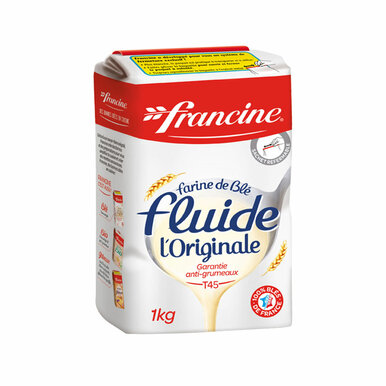 Francine French Lump Free Wheat Flour T45 2.2 Lb (1kg) - 3068110801235