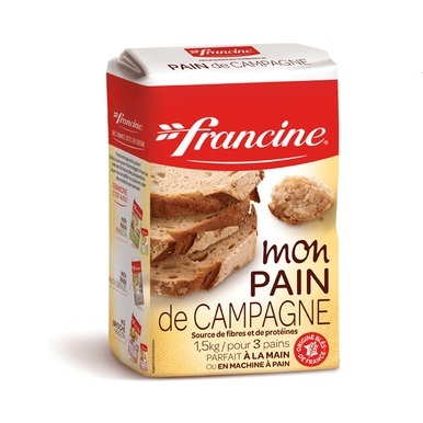 Francine Flour Country Bread 1.5 kg (3.30 Lb) 3 loaves - 3068111452238