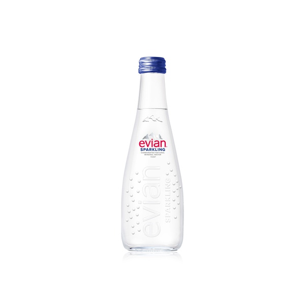 Evian sparkling natural mineral water glass 330ml - Waitrose UAE & Partners - 3068320127675