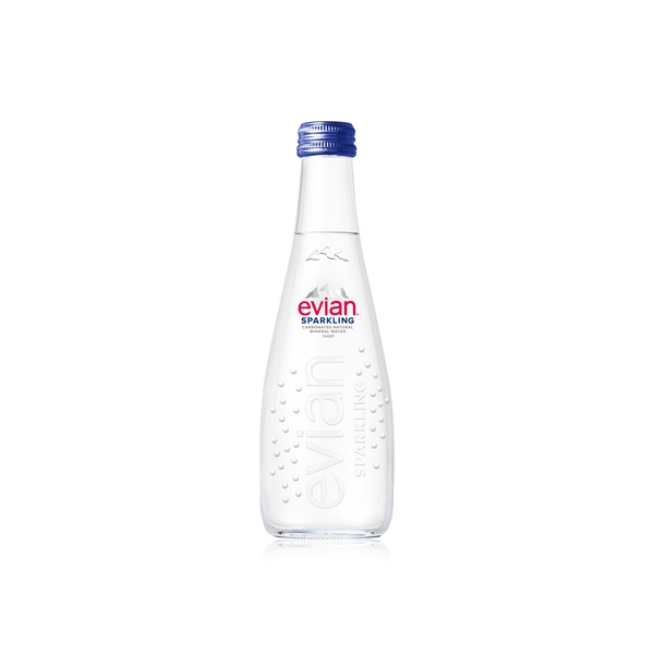 Evian sparkling natural mineral water glass 20x330ml - Waitrose UAE & Partners - 3068320127682