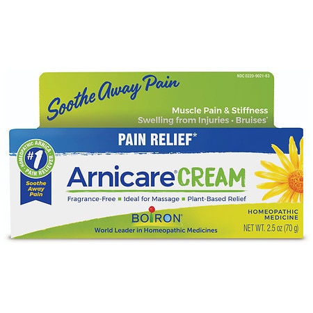 Boiron Arnicare Cream for Relief of Joint Pain, Muscle Pain, Muscle Soreness, and Swelling from Bruises or Injury - Fast Absorbing - 2.5 oz (Horizontal) (B00DEYEREY) - 306969046562