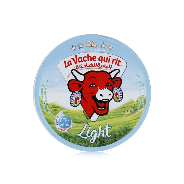 La Vache qui rit Light Spreadable Cheese Triangles, 24 portions, 360g - Waitrose UAE & Partners - 3073780970198