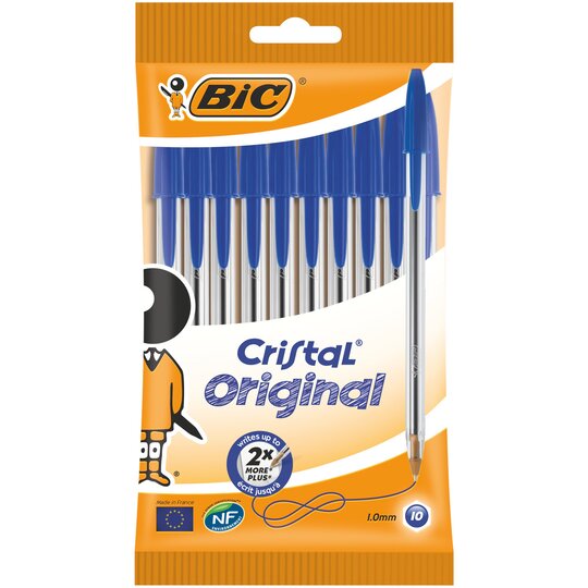Bic Cristal Pens Blue 10 Pack - 3086121601118