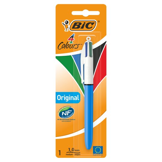 Bic 4 Colours 4-Farben-Druckkugelschreiber mit mittlerer Spitze - 3086121601613