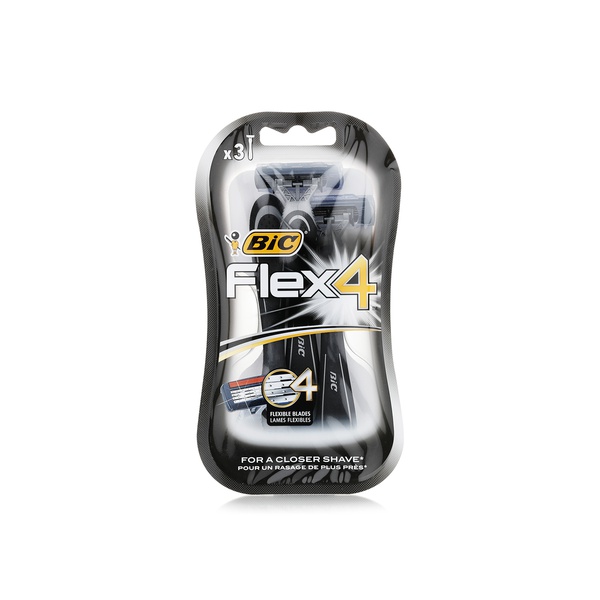 Bic Flex 4 Blade Shaver x3 - Waitrose UAE & Partners - 3086123220614