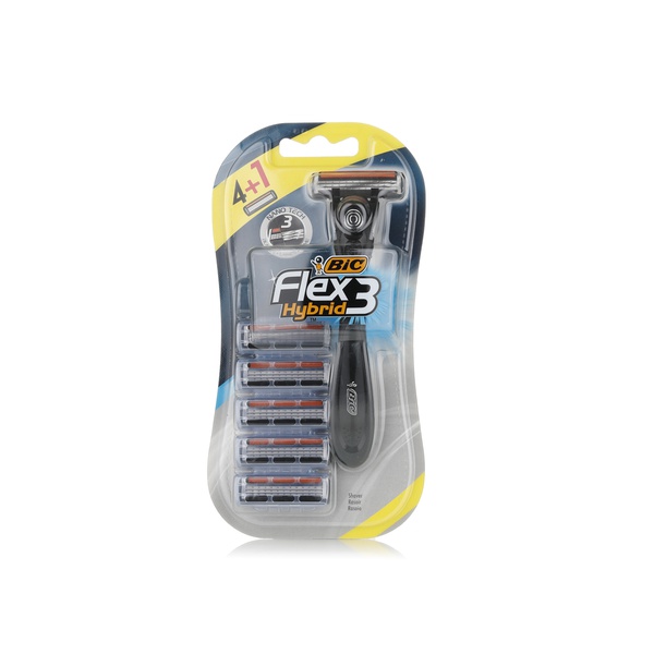 Bic shaver flex 3 hybrid 4+1 - Waitrose UAE & Partners - 3086123273511