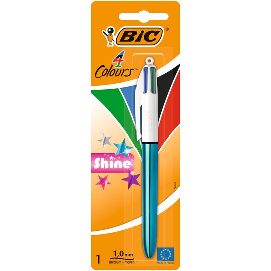 Bic 4 Colour Shine Pen 1 Pack - 3086123307513