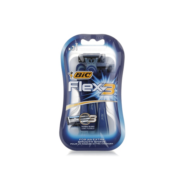 Bic Flex 3 Blade Shaver x3 - Waitrose UAE & Partners - 3086123363786