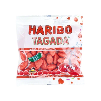 Haribo French Tagada Strawberry Candy 120g /4.2oz - 3103220009079