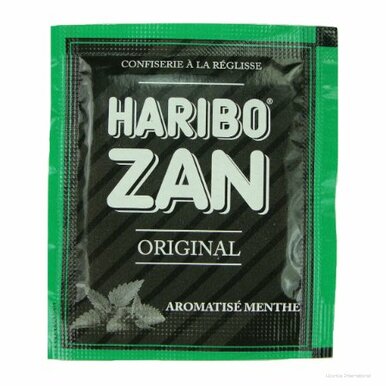 Haribo Zan Mint Flavored Licorice 12g/0.43oz - 3103220080016