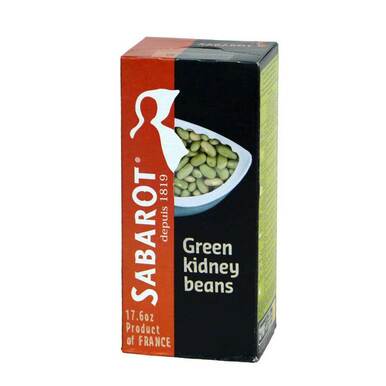 Sabarot French Green Kidney Beans 17,65oz (500 gr) - 3111950222903