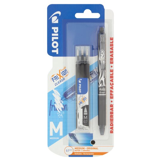 Pilot Frixion Clicker Pen Plus Refills Black - 3131910212171