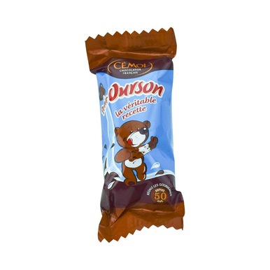 Cemoi French Chocolate Covered Marshmallow Bear by the Unit 12.7 g (0.45 oz) - 3173289204708