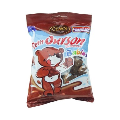Cemoi French Chocolate Covered Marshmallow Bear by the Bag 6,3 ounces (180 g) - 3173289209598