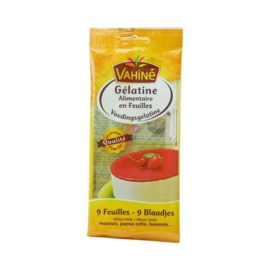 Vahine French Clear Gelatin Sheets 17g/0.6 oz - 3179141394051