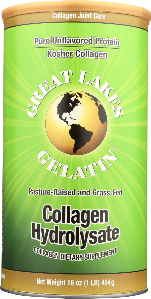 GREAT LAKES GELATIN: Collagen Hydrolysate Beef Kosher, 16 oz - 0322654002125